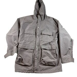 Vtg L.L.Bean Baxter State Park Hooded Jacket Wool Lined USA Men's M